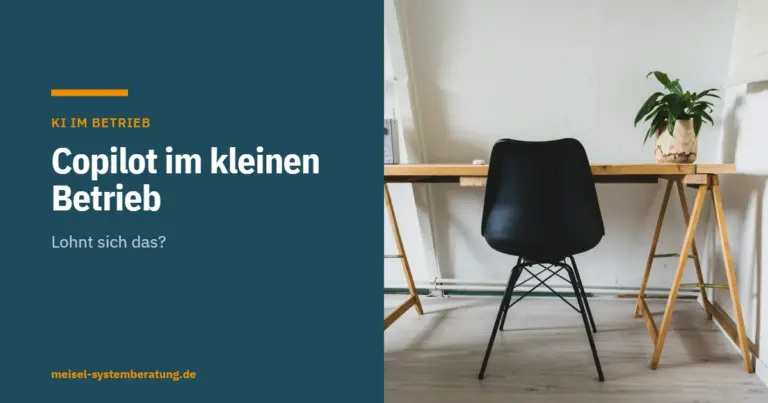 Beitragsbild: Copilot im kleinen Betrieb – Lohnt sich das?